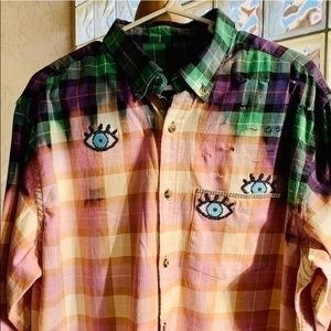 ✨🌟Acid Washed Plaid Eye Motif Rhinestones✨L